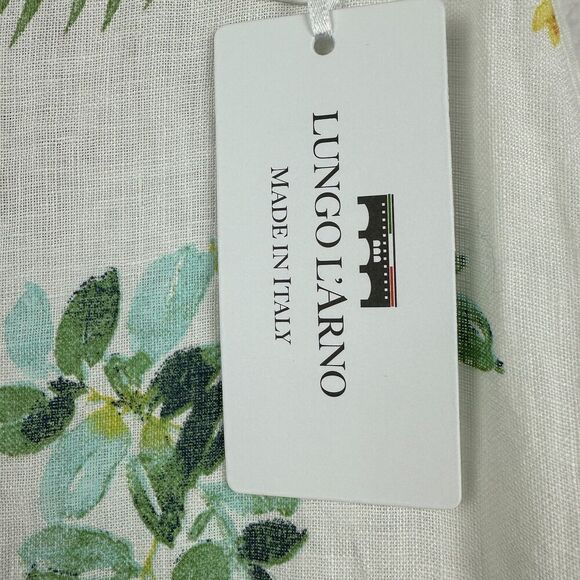 Lungo L'Arno Womens Sundress Size Small 100% Italian Linen Dress Hawaii Resort - Picture 9 of 12